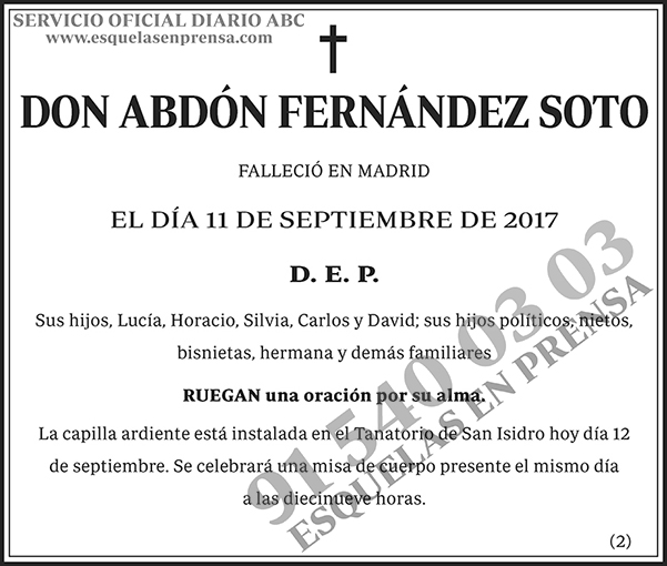 Abdón Fernández Soto